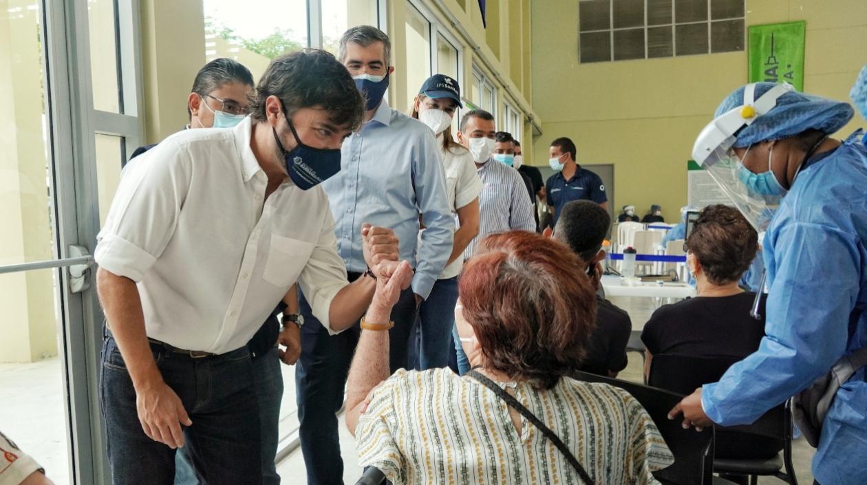 El Alcalde de Barranquilla, Jaime Pumarejo.