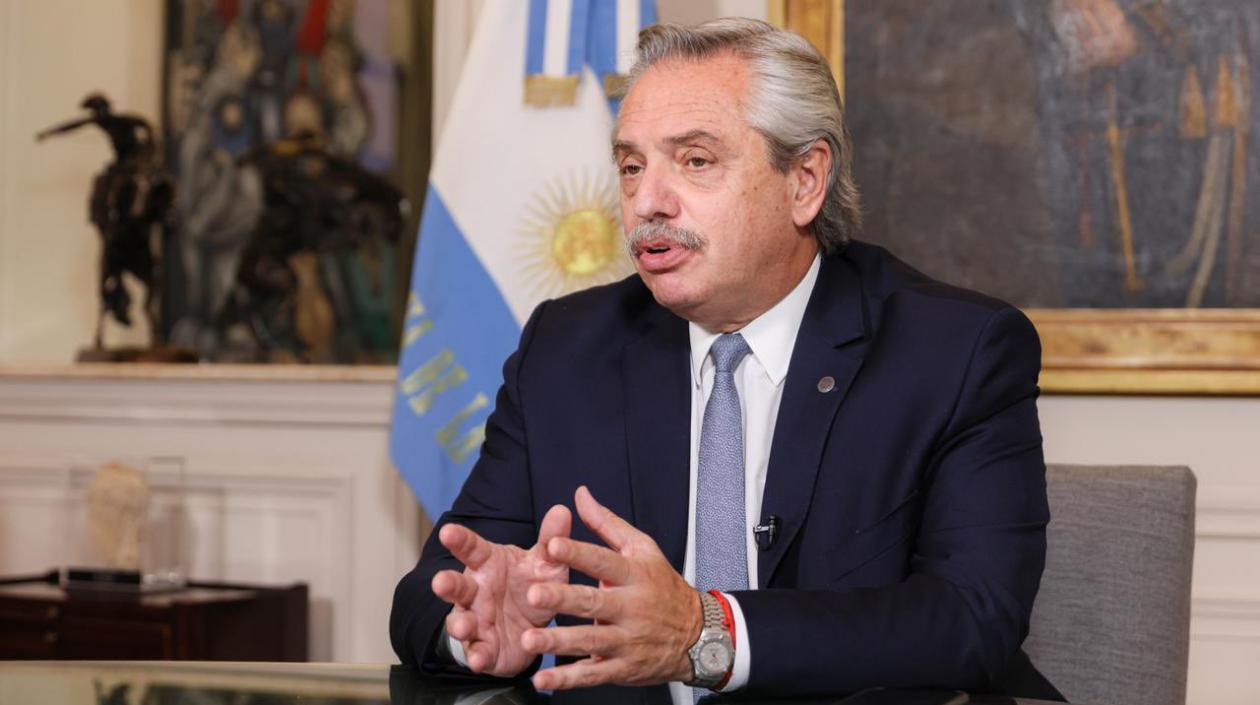 El presidente de Argentina, Alberto Fernández.