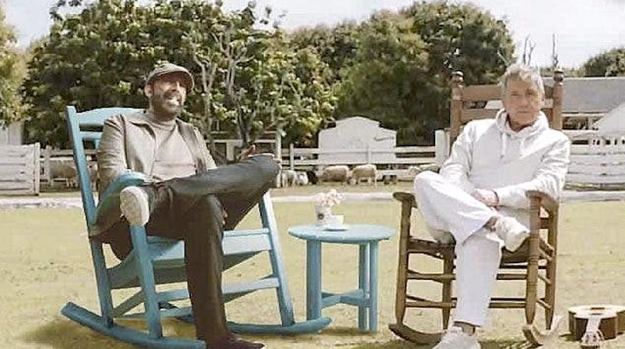 Juan Luis Guerra y Ricardo Montaner, cantantes.