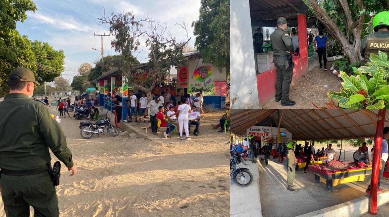 La Policía de Atlántico hizo cumplir el toque de queda y ley seca. 