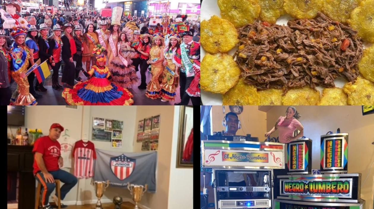 Imágenes de cuatro características de la colonia.