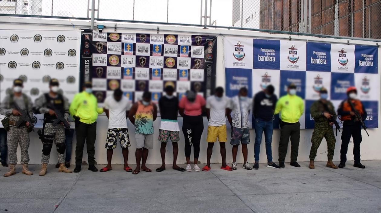 La banda 'Los insulares' fue desmantelada por la Policía de Cartagena y la Armada Nacional. 