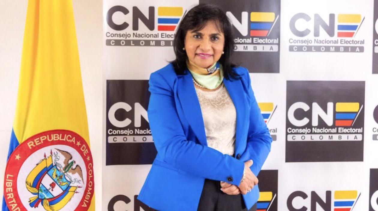 Doris Ruth Méndez Cubillos, presidenta del CNE.