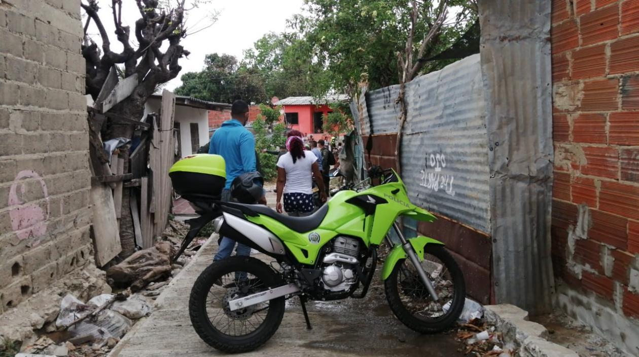 Zona donde ocurrió el ataque sicarial en La Sierrita. 
