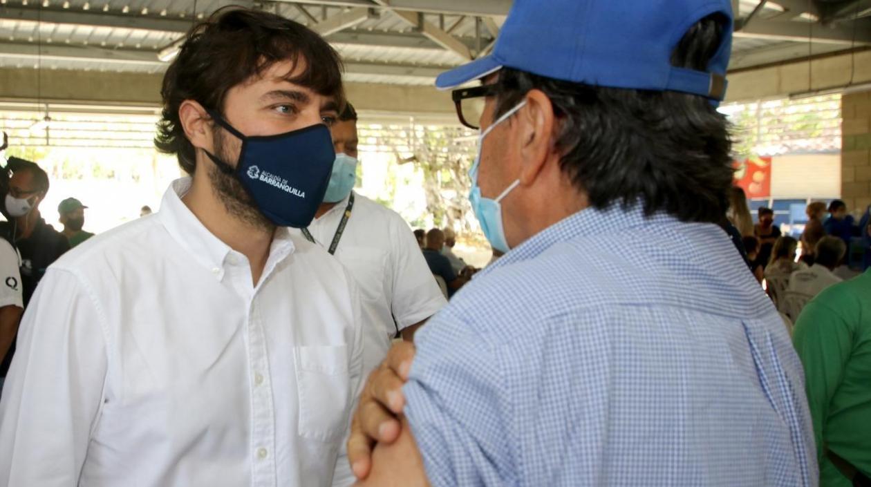 El Alcalde de Barranquilla, Jaime Pumarejo.