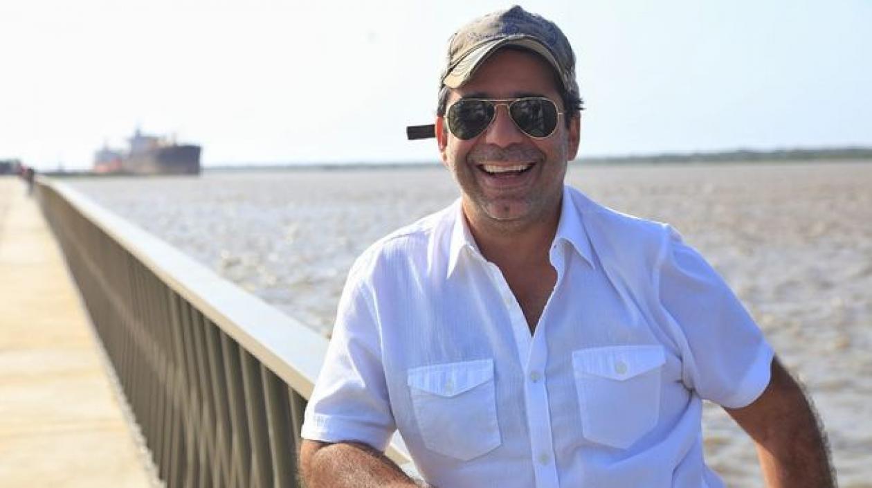 Alejandro Char en el Gran Malecón del Río Magdalena.