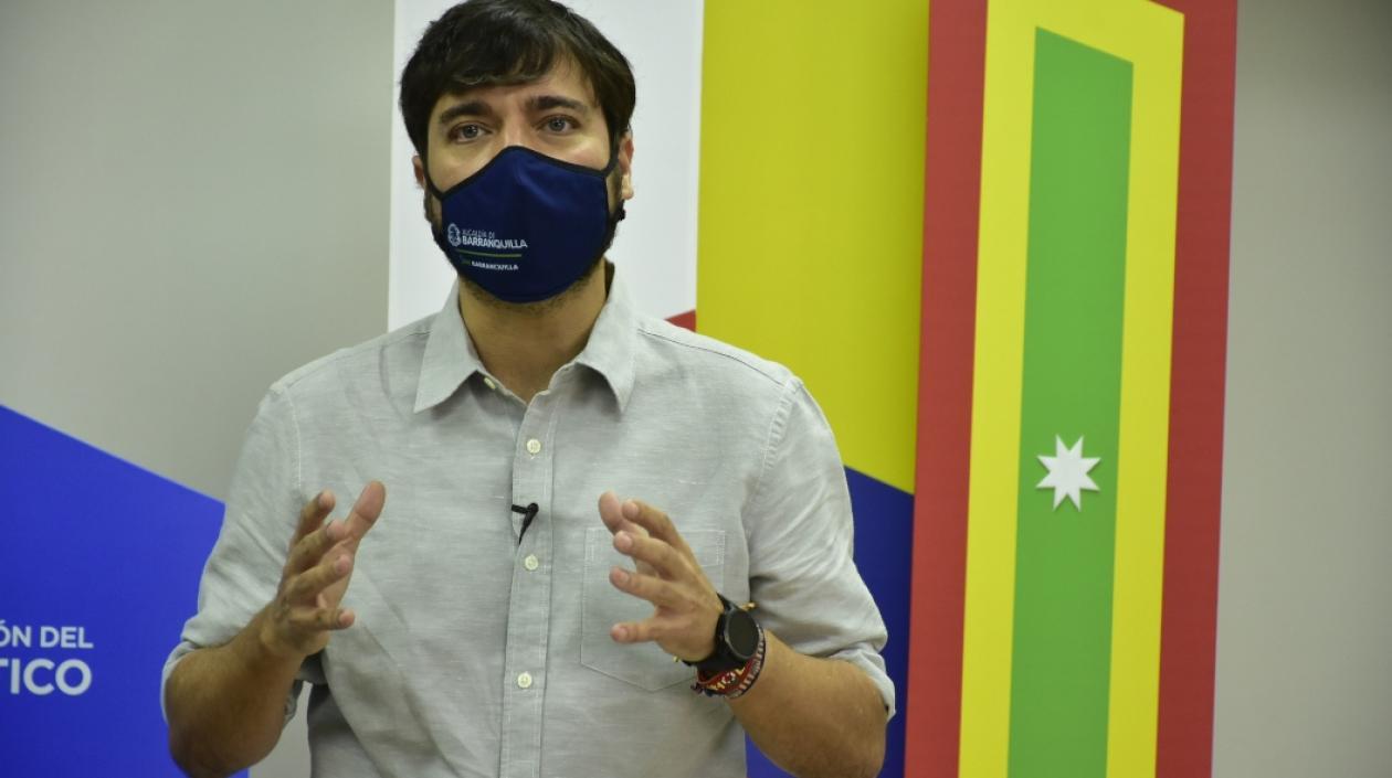 El Alcalde de Barranquilla, Jaime Pumarejo.