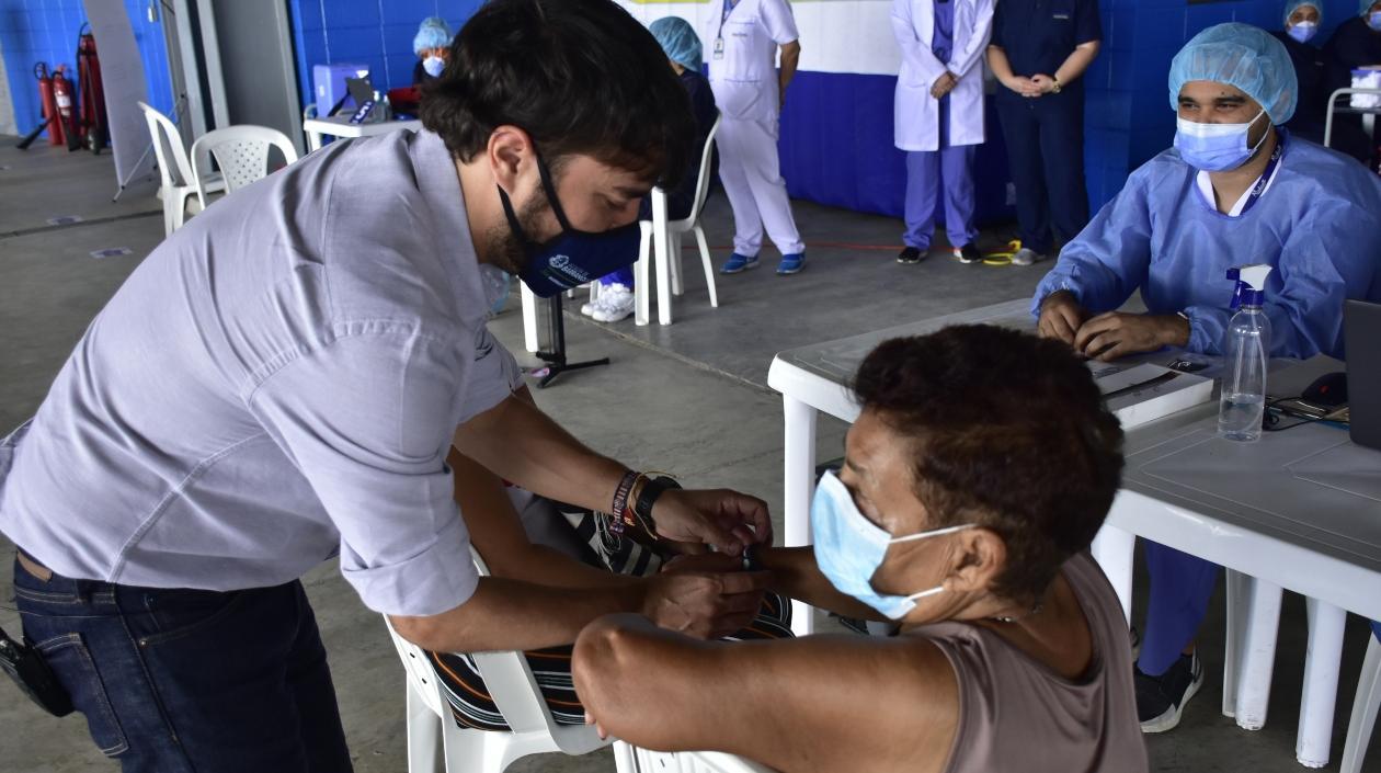 El Alcalde de Barranquilla, Jaime Pumarejo.