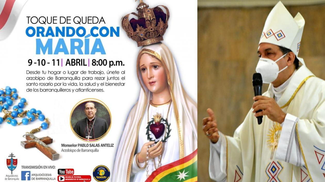 Monseñor Pablo Salas, arzobispo de Barranquilla.