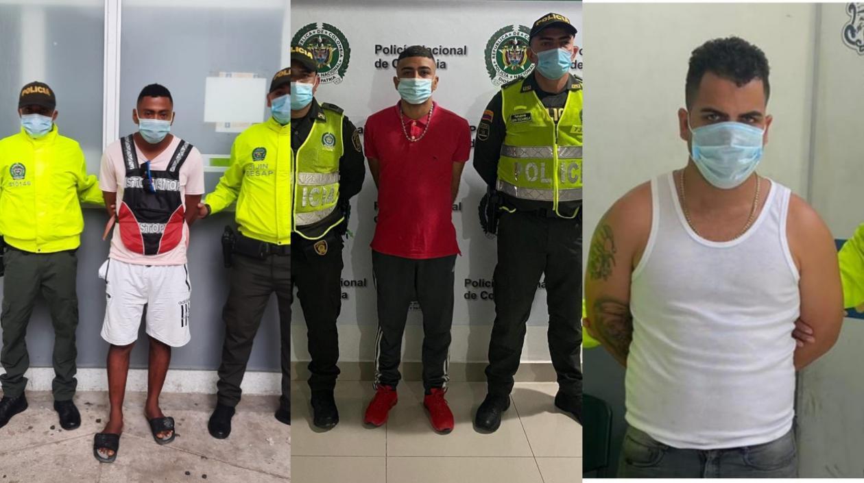 Los tres capturados quedaron a disposición de la Fiscalía. 