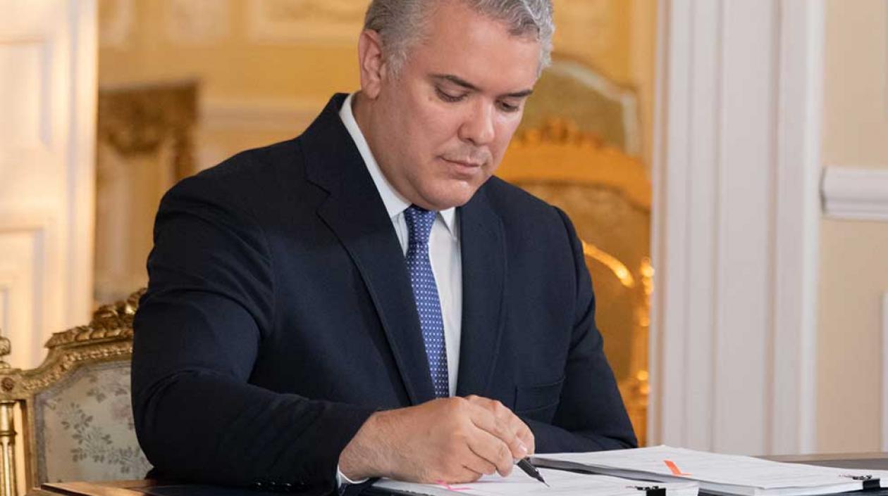Iván Duque, presidente de Colombia.