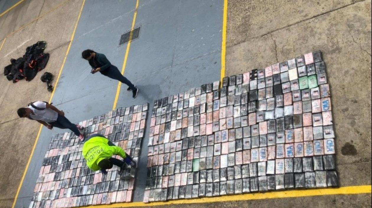 La droga fue incautada en el sector de 'Bocagrande', en Cartagena. 