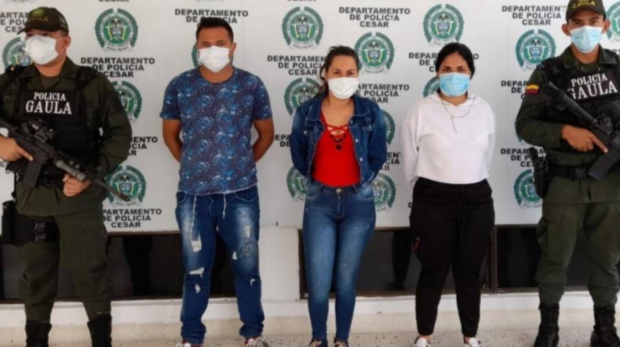 Alias 'David' fue capturado junto a dos mujeres.