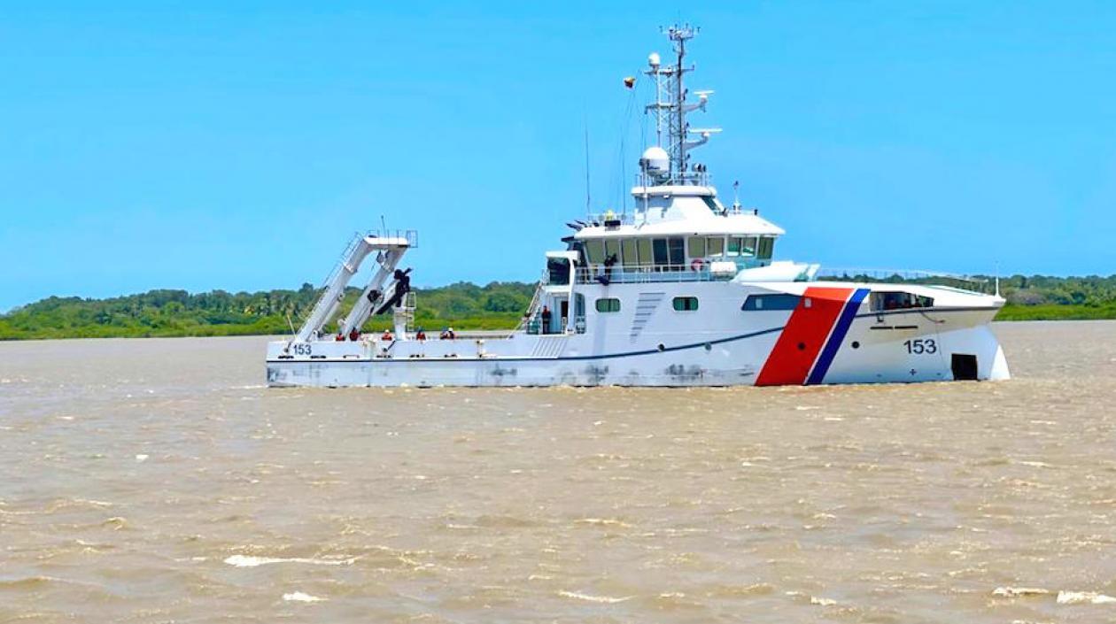 El ARC 'Roncador' en el puerto de Barranquilla.
