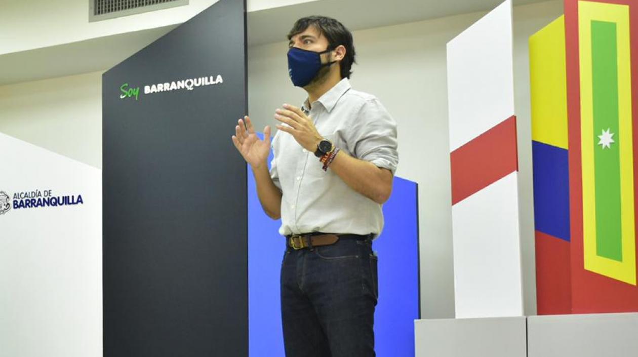 El Alcalde de Barranquilla, Jaime Pumarejo.
