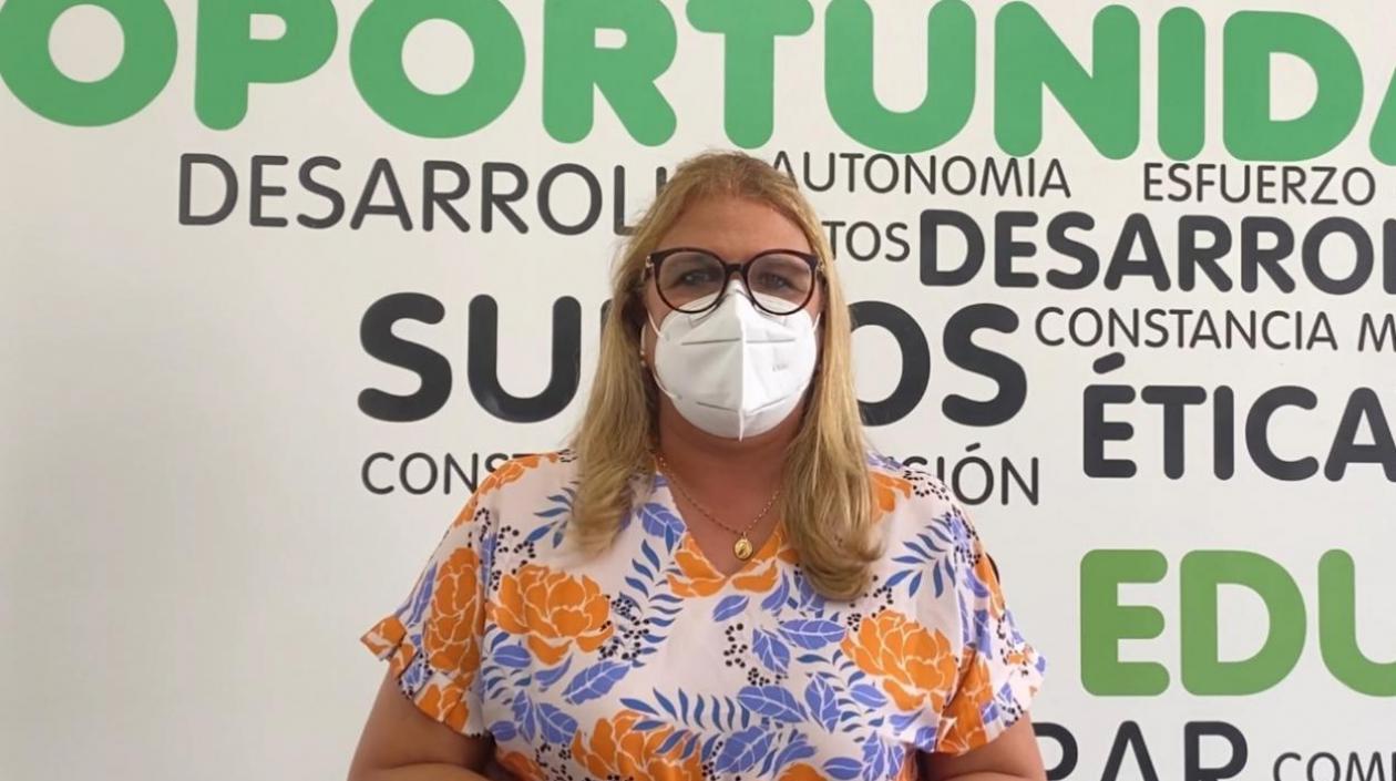 La secretario de Educación, Bibiana Rincón.