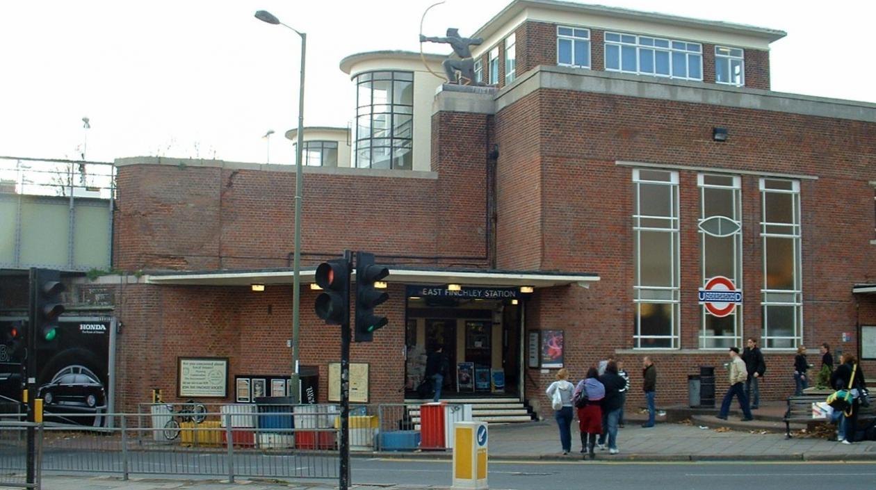 Una calle del distrito de Barnet. 