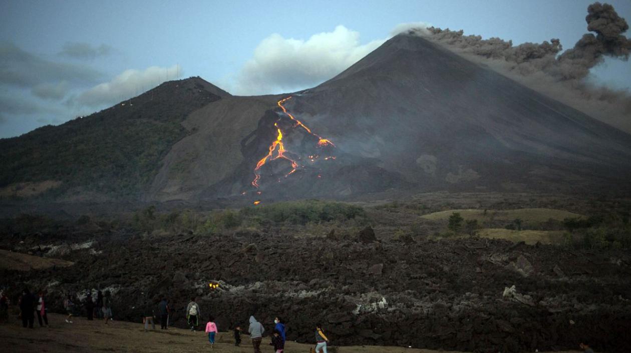  El volcán La Soufriere, en el noroeste de San Vicente y las Granadinas.