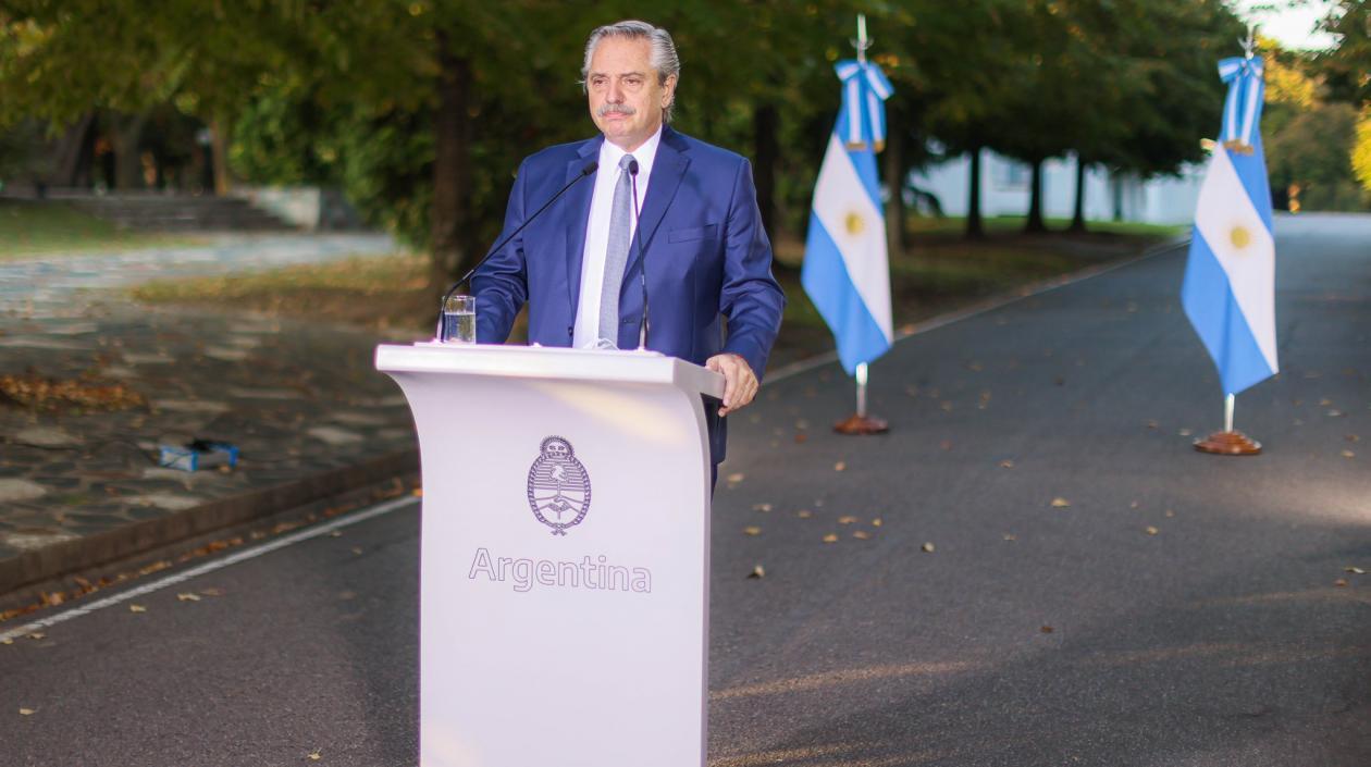 Alberto Fernández, presidente de Argentina. 