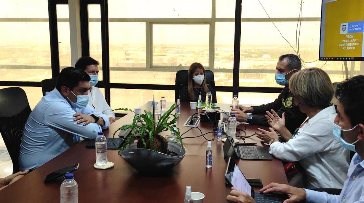 El encuentro presidido por el Ministro de Justicia, Wilson Ruiz y la Gobernadora Elsa Noguera.