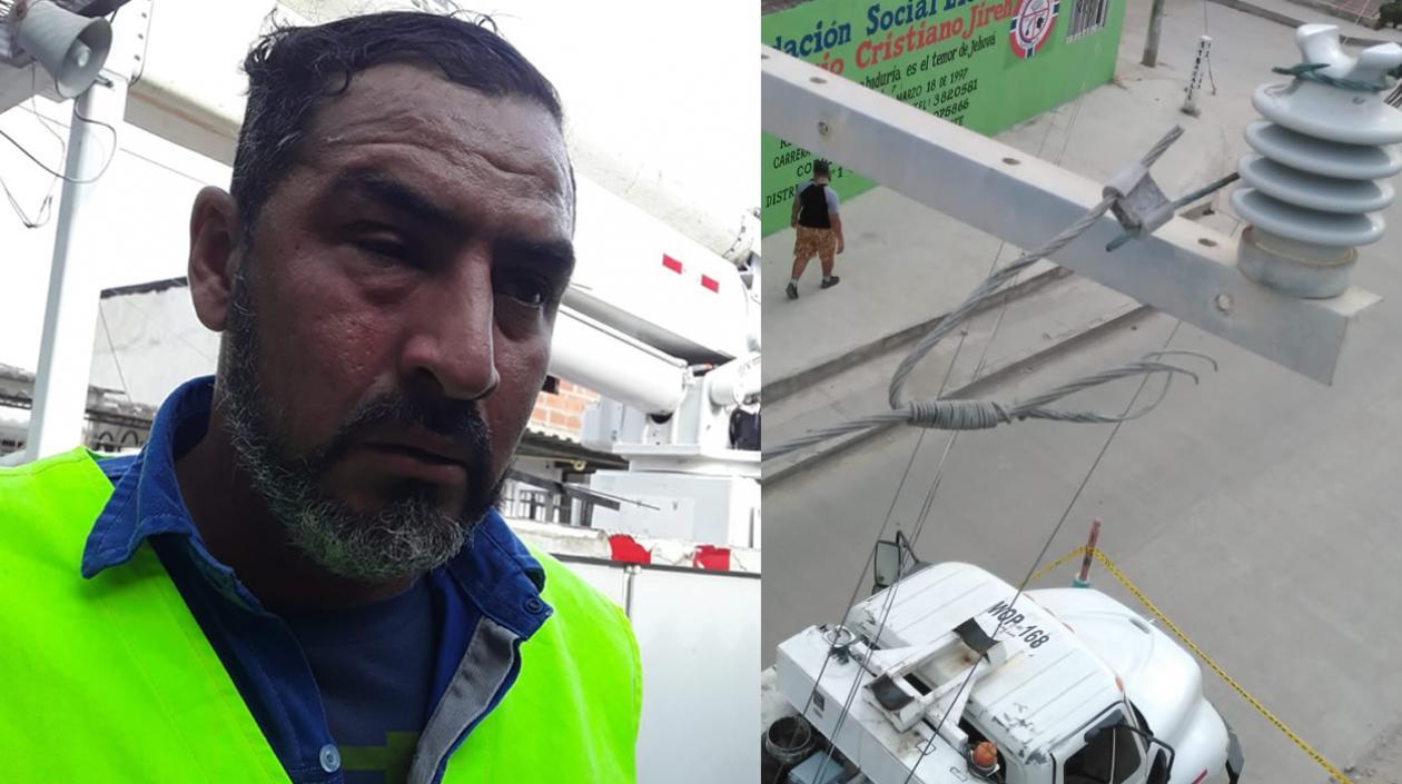 El operario agredido.