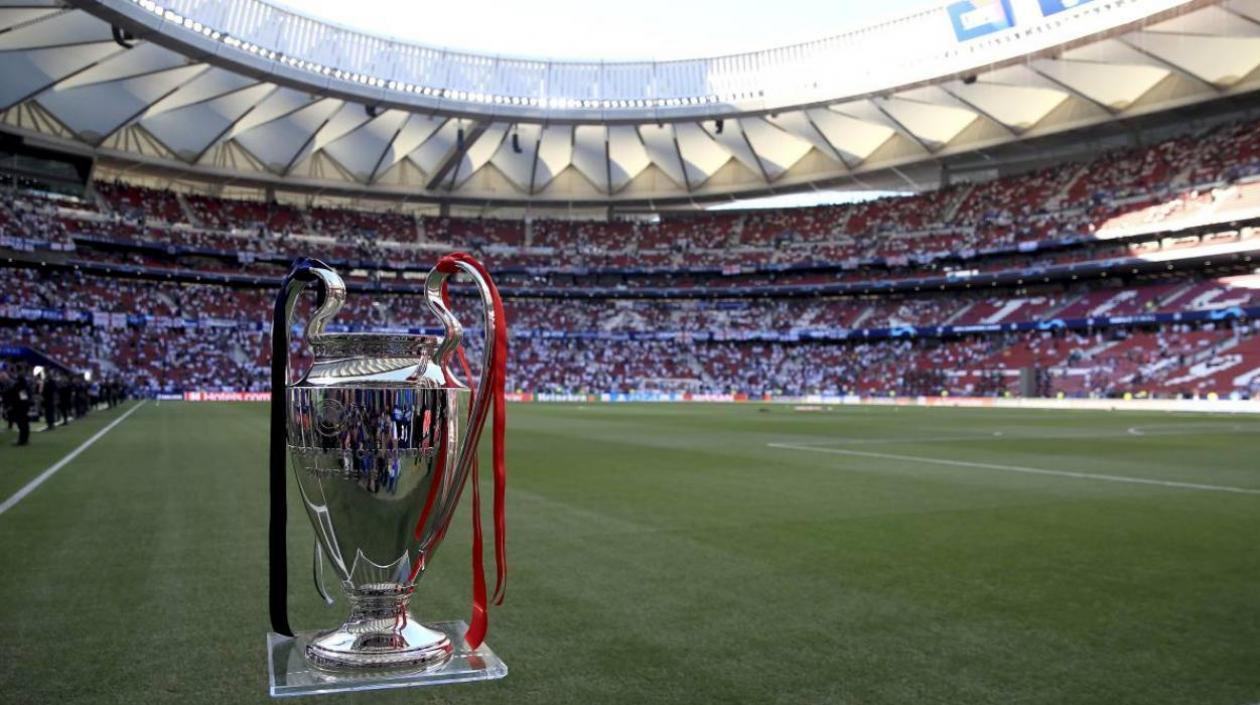 Imagen del trofeo de la Liga de Campeones.
