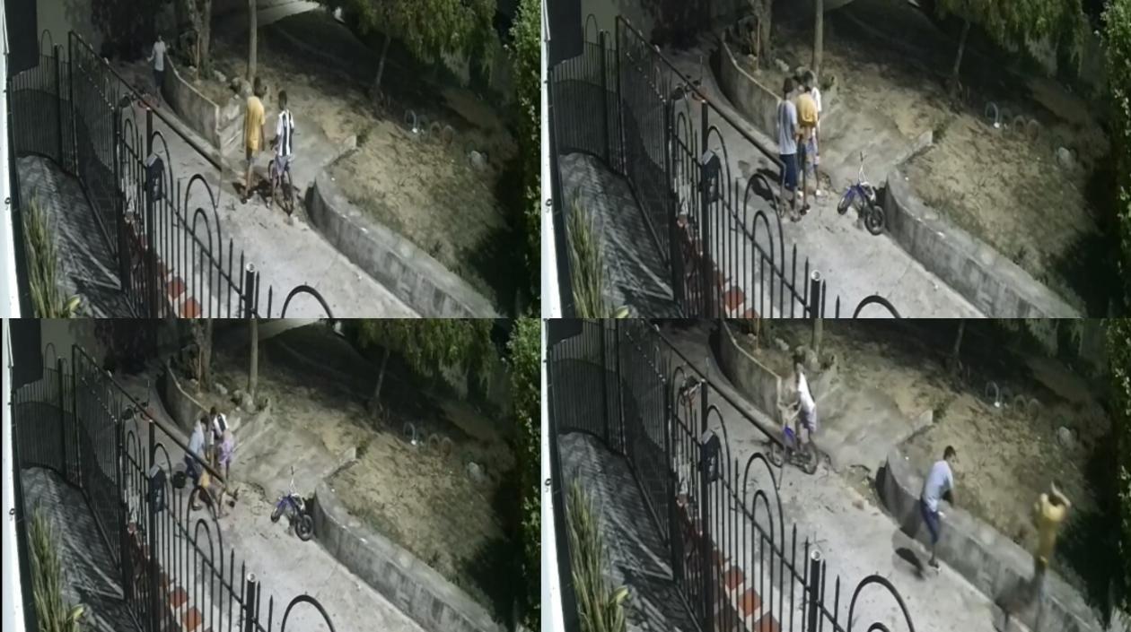 Imágenes del atraco.