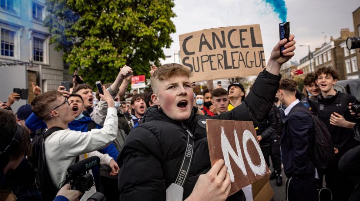 Hinchas del Chelsea. 