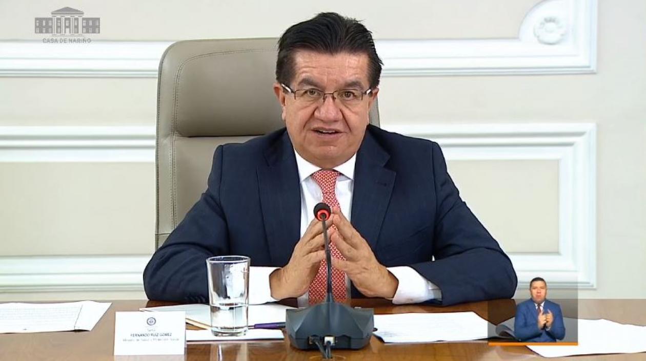 Ministro de Salud, Fernando Ruíz.