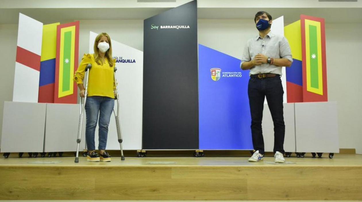 Elsa Noguera y Jaime Pumarejo.