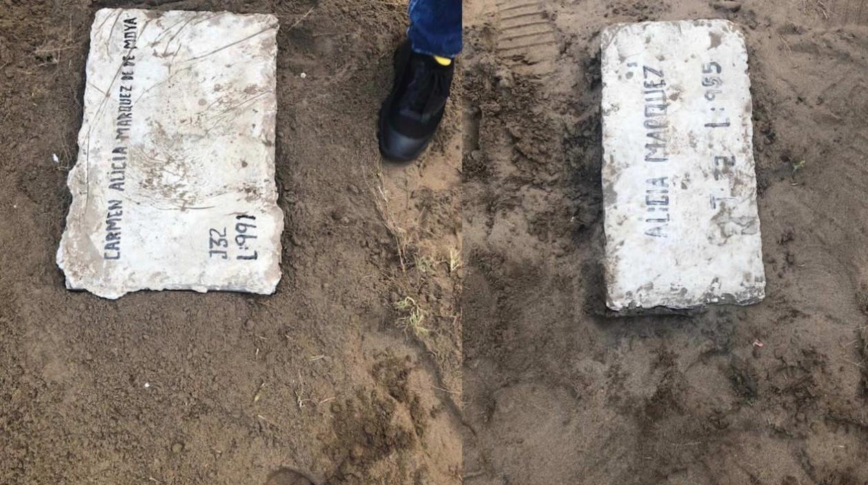 Las lápidas que reposan en Jardines La Eternidad.