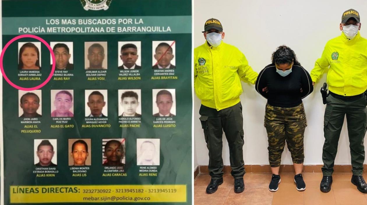 Laura Vanessa Sorasti Arbeláez, alias 'Laura'.