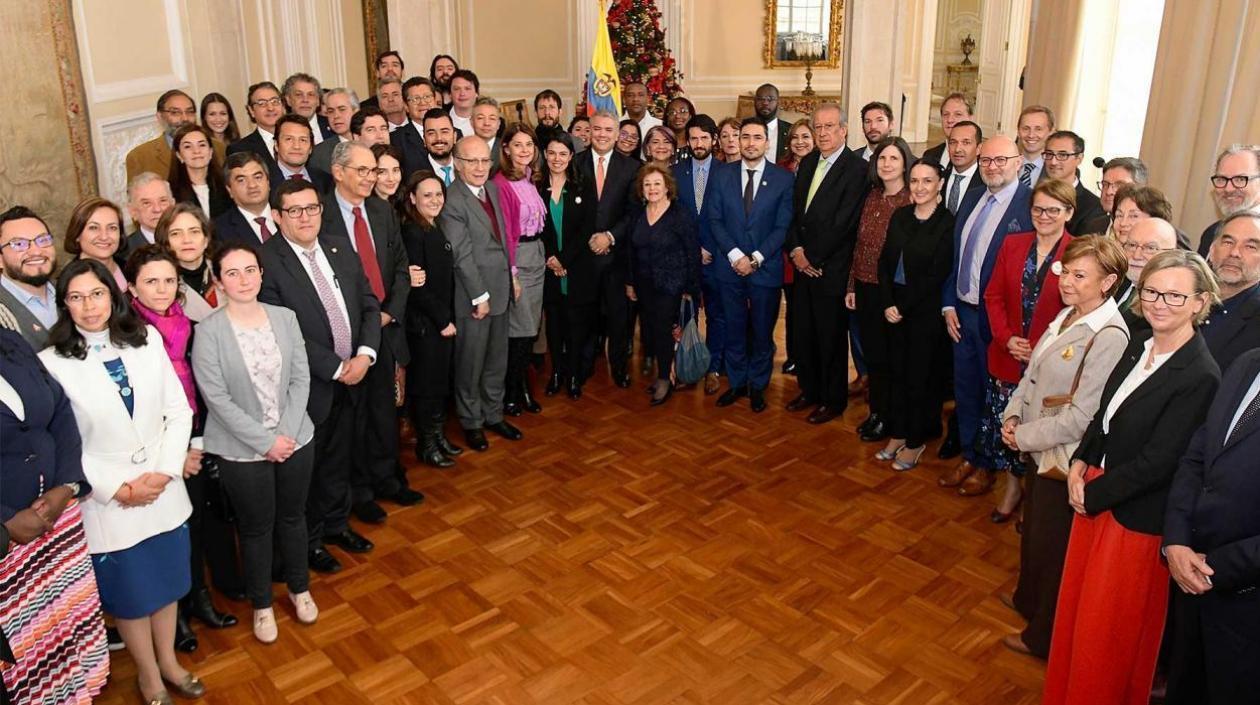 Imagen del día que fue firmado el Acuerdo, en 2019.