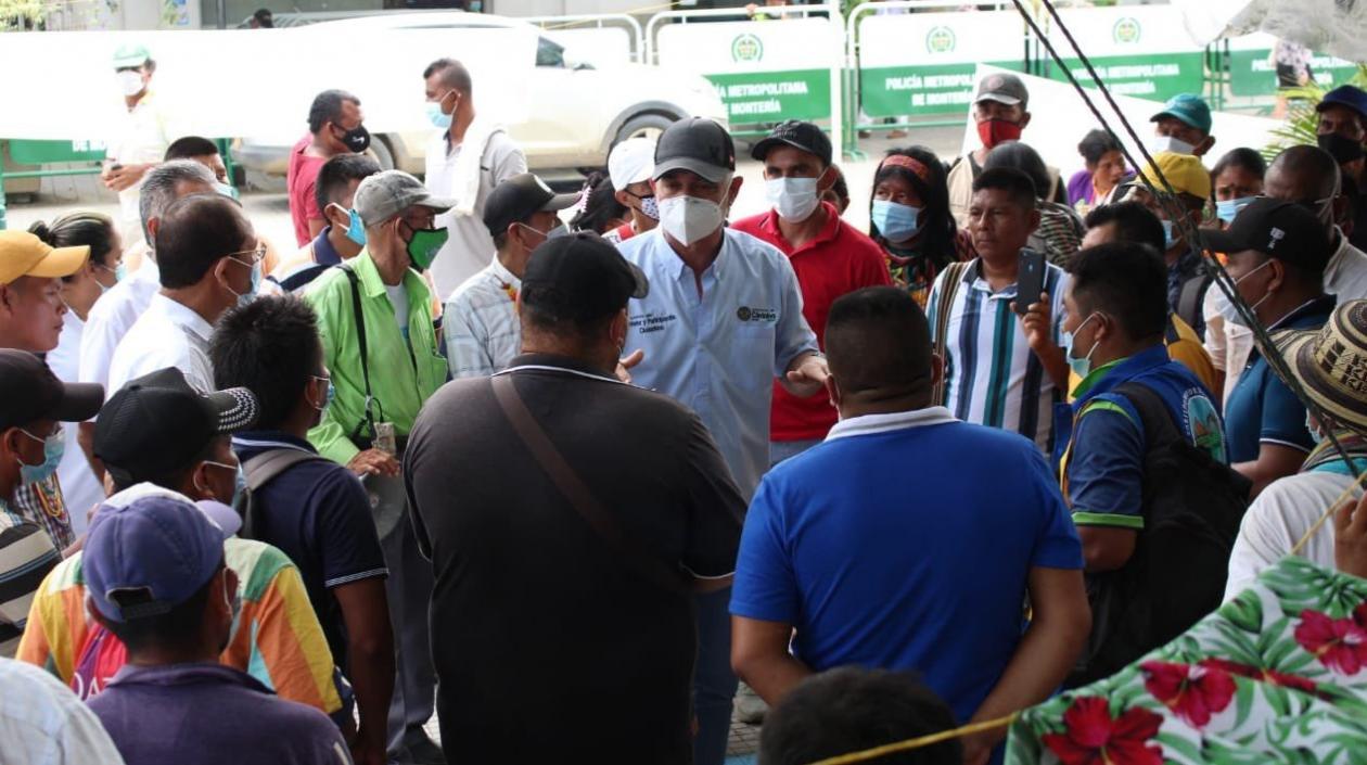 Reunión con los líderes indígenas
