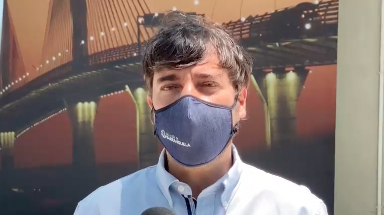 El Alcalde de Barranquilla, Jaime Pumarejo.