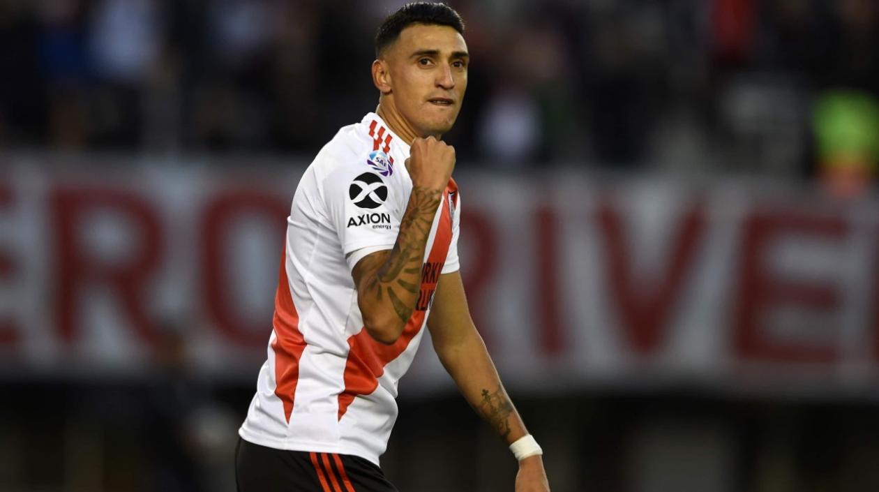 Matías Suárez, delantero de River Plate. 