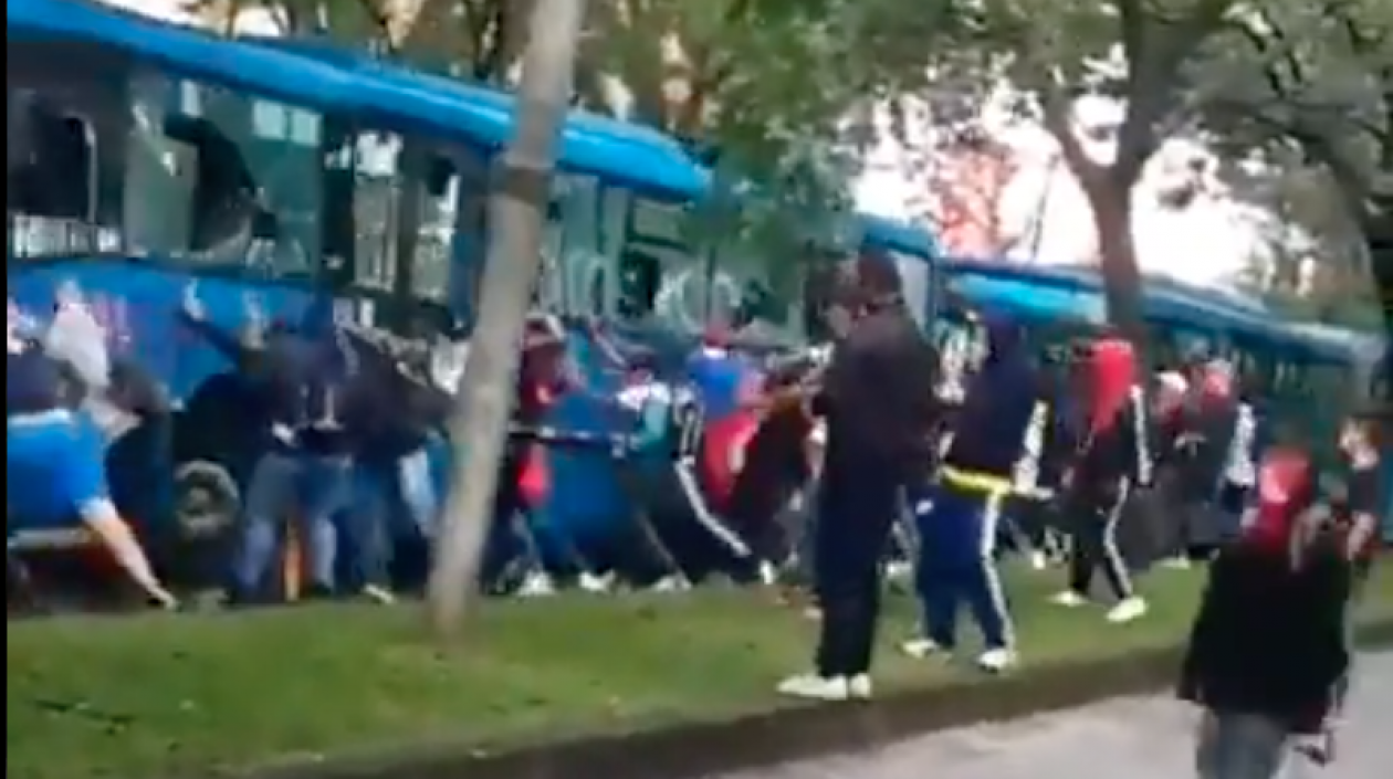 Uno de los ataques de los vándalos.