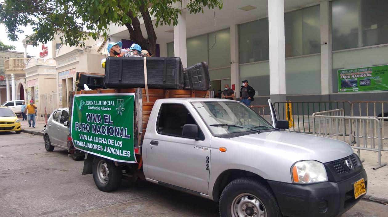 Imagen del plantón.