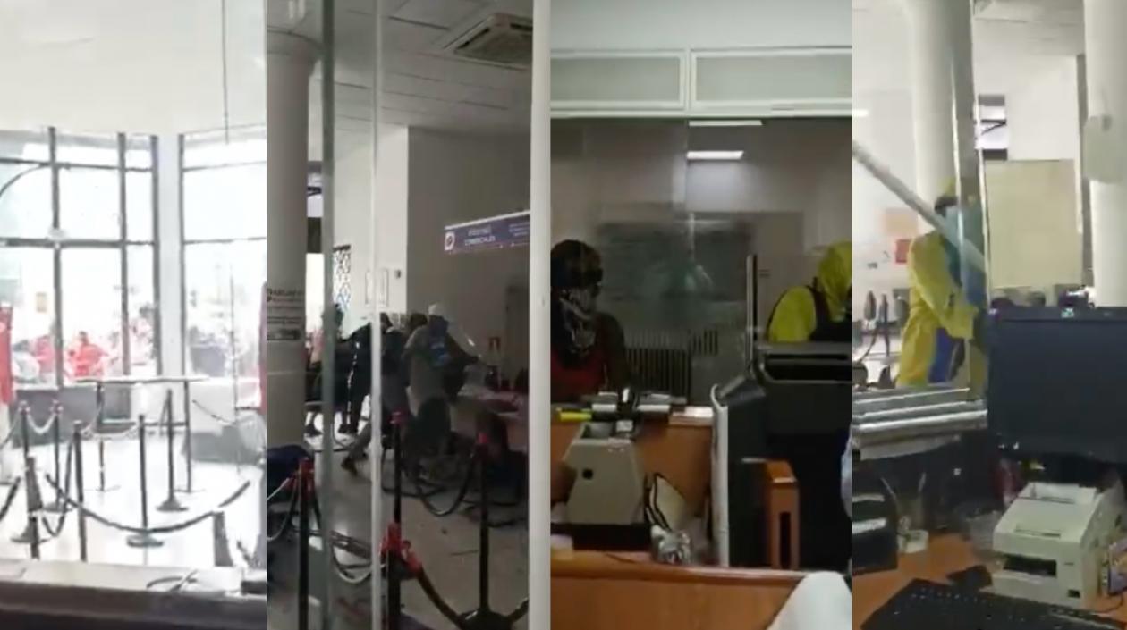 Imágenes del ataque.