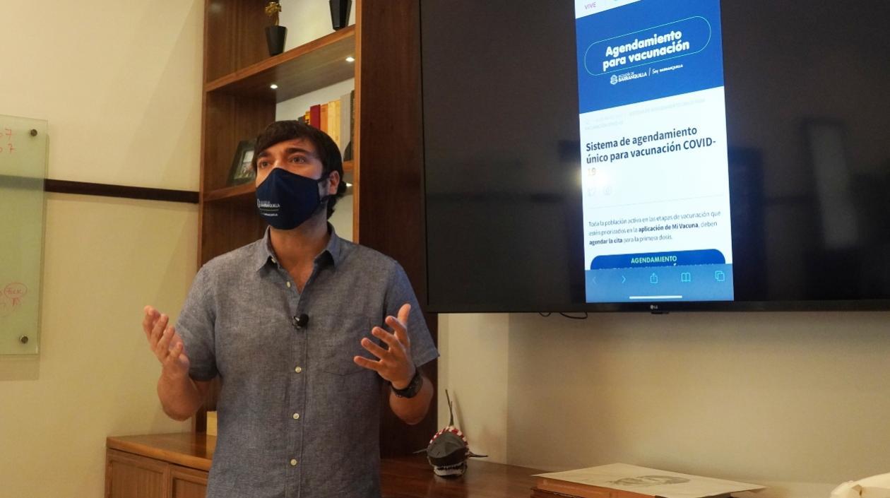 El Alcalde de Barranquilla, Jaime Pumarejo.