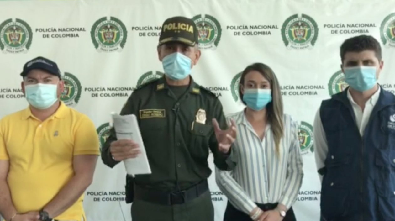 Rueda de prensa con el balance del vandalismo.