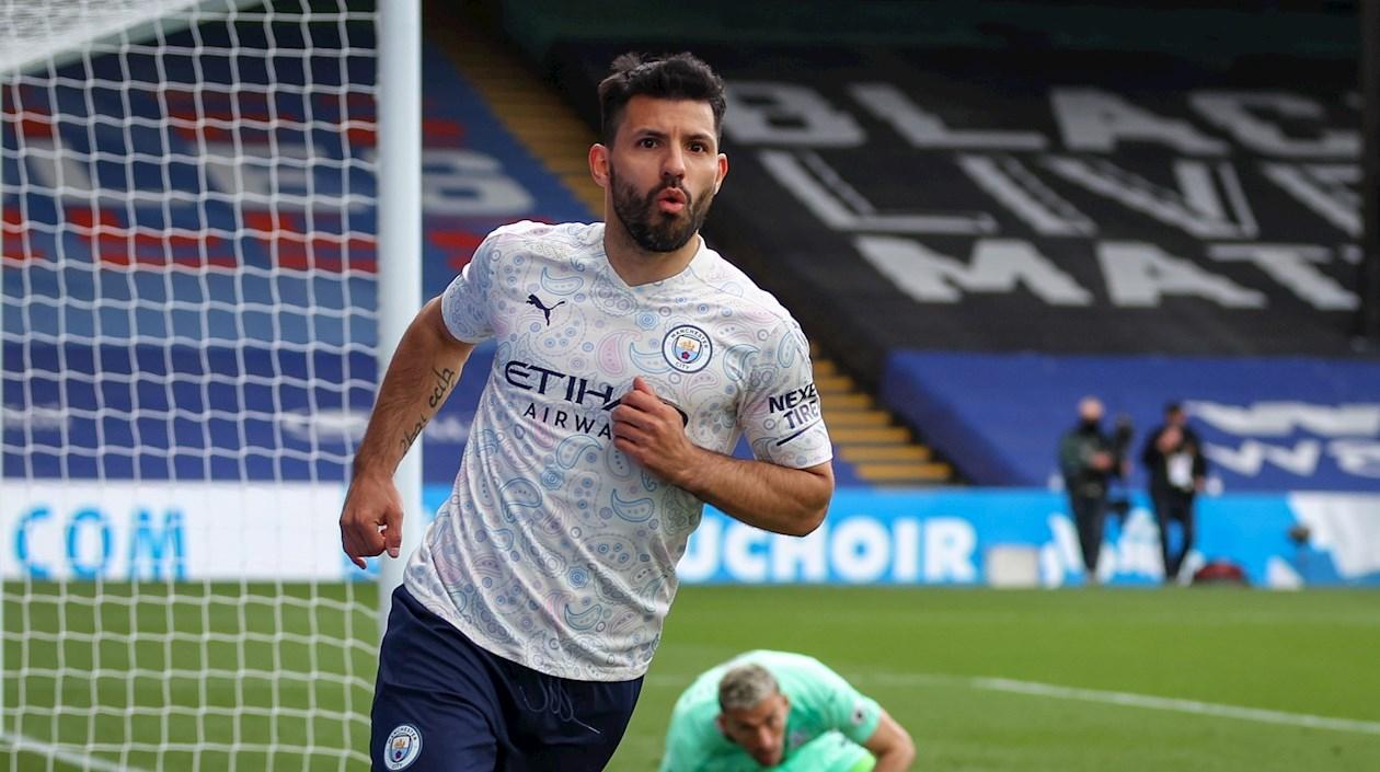 Sergio Agüero, delantero del Manchester City. 