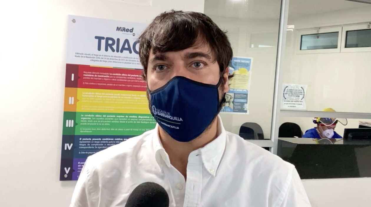 El Alcalde de Barranquilla, Jaime Pumarejo.