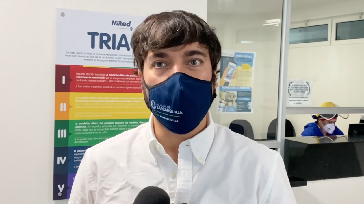 El Alcalde de Barranquilla, Jaime Pumarejo.