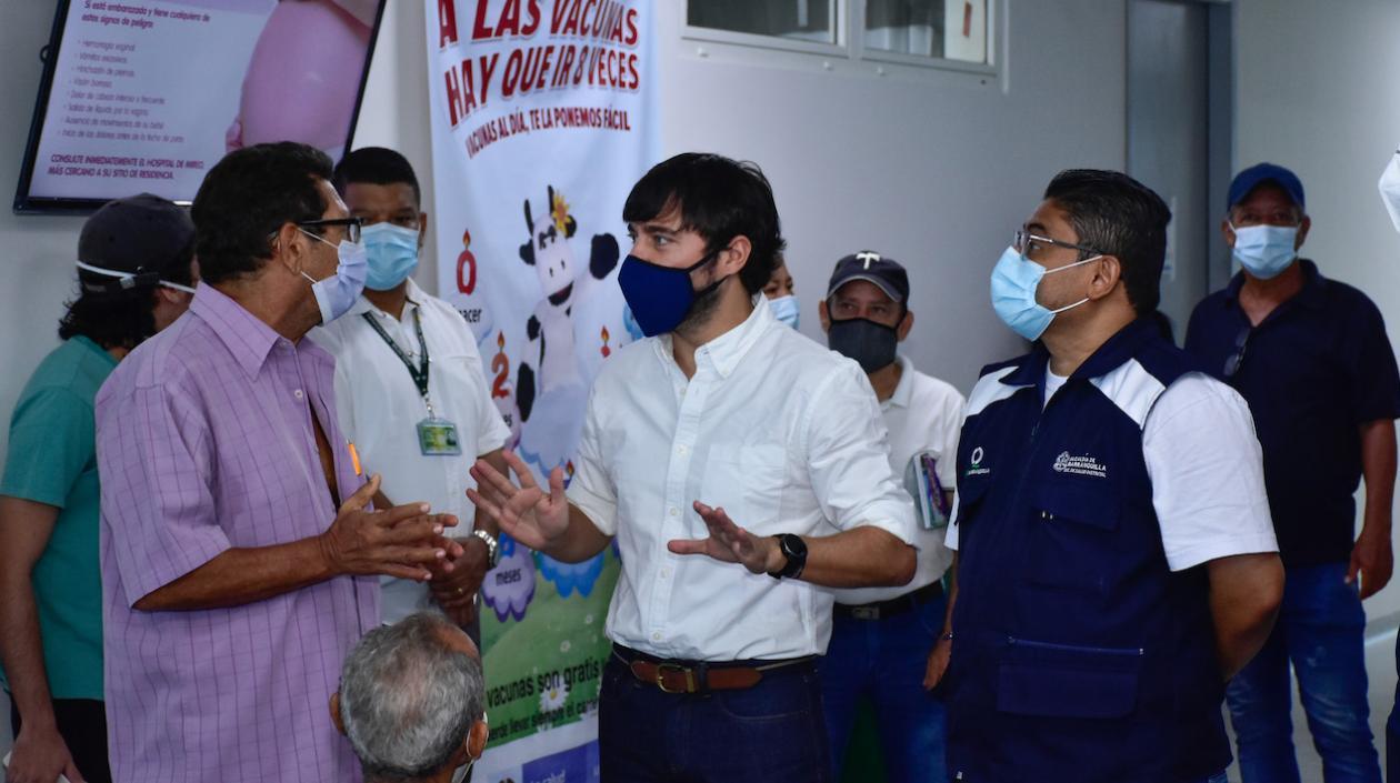 El Alcalde en el Paso del corregimiento de La Playa.