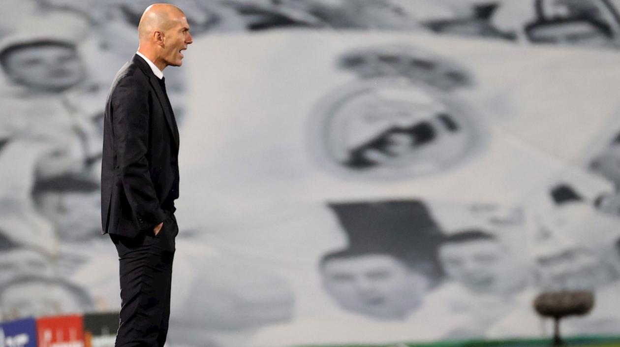 El técnico del Real Madrid, Zinedine Zidane.