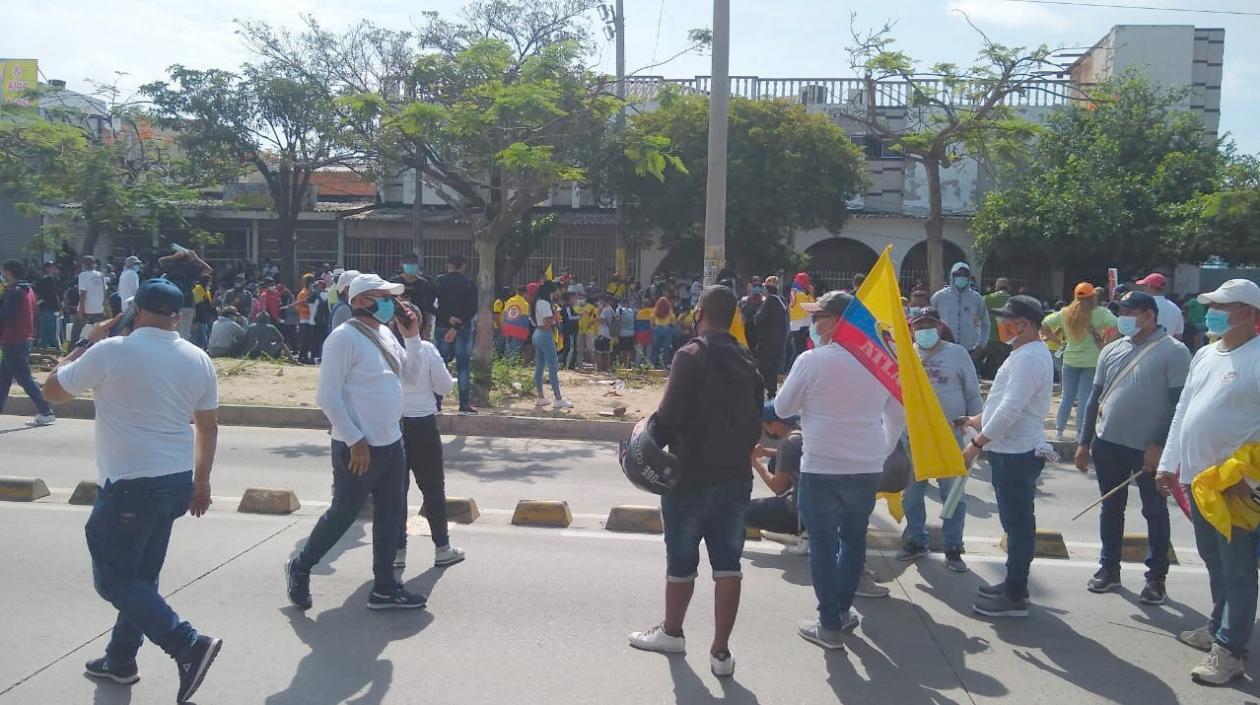 Las marchas a esta hora en Barranquilla.