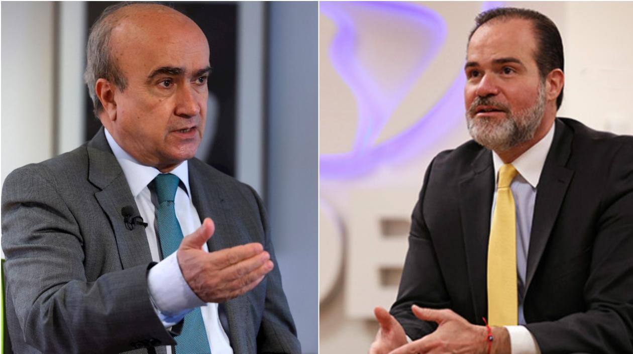Secretario general de la OEI para la Educación, la Ciencia y la Cultura, Mariano Jabonero, y el Presidente del BID, Mauricio Clever.