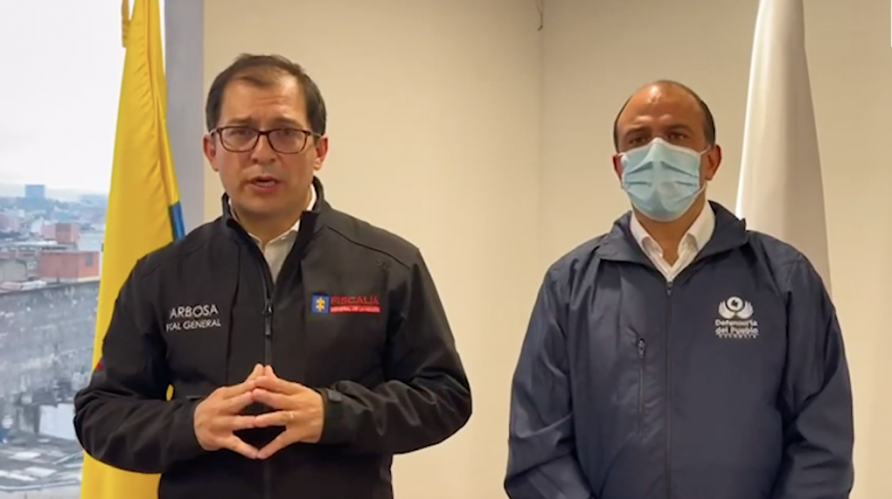 Fiscal Francisco Barbosa y Defensor Carlos Camargo.