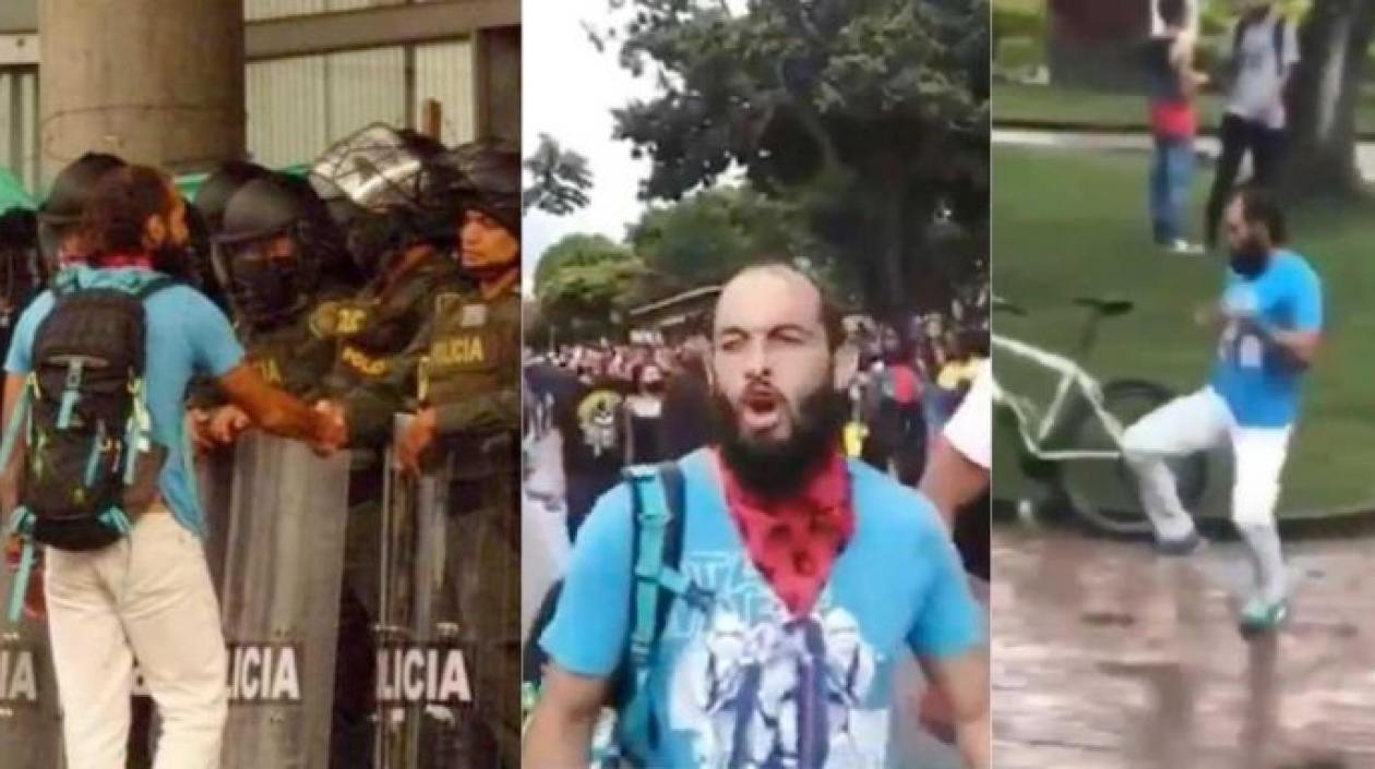 Lucas Villas, manifestante herido. 